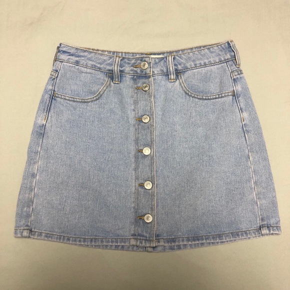 size 26 denim skirt